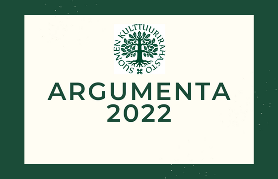 Tekstilaatikko Argumenta 2022 vihreällä taustalla